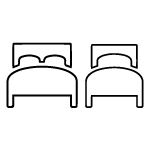 1 Double Bed + 1 Single Bed